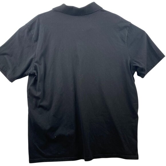 Merona Men's Polo Shirt XL Black Cotton/Polyester Blend - Picture 2 of 7